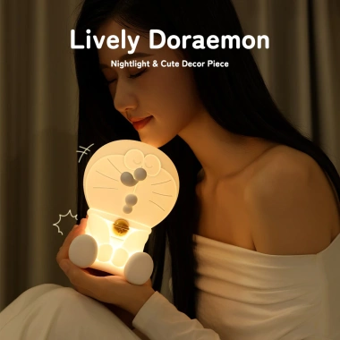 Đèn ban đêm silicone ROCKSPACE Doraemon (đèn vỗ) - Trang trí giường, đồ chơi, quà sinh nhật, giảm giá 388.000₫