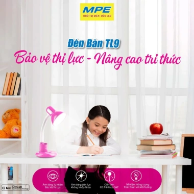 Đèn bàn học 5W bảo vệ thị lực, TL9 có hộc bút & giá đỡ điện thoại, ánh sáng trắng MPE – 127.473₫ 4