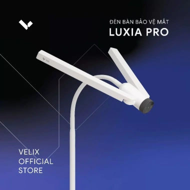 Đèn bàn học Velix Luxia Pro 1.100 Lumen CRI 95 – Bảo vệ mắt, chống cận, chỉ 850.000₫ Đèn bàn học Velix Luxia Pro 1.100 Lumen CRI 95 – Bảo vệ mắt, chống cận, chỉ 850.000₫