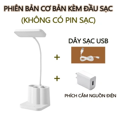 Đèn bàn LED đa năng bảo vệ mắt 3 chế độ chiếu sáng - Dùng cho gia đình và ký túc xá, giá chỉ 66.000đ