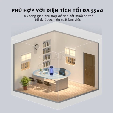Đèn Bắt Muỗi 3D Tháp Diệt Côn Trùng – Đèn Ngủ Chống Lóa Mắt, Sạc USB, 80.000₫ 2