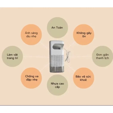 Đèn bắt muỗi thông minh có đèn ngủ, sạc USB, diệt côn trùng - Bảo hành 1 đổi 1 - Giá 105.000đ 3
