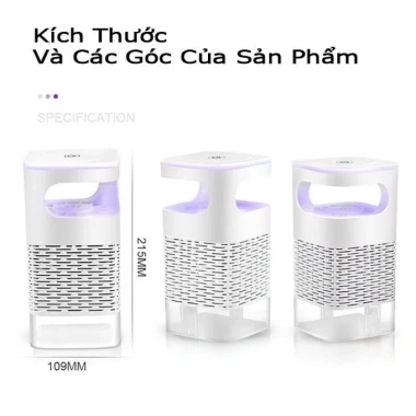 Đèn bắt muỗi thông minh có đèn ngủ, sạc USB, diệt côn trùng - Bảo hành 1 đổi 1 - Giá 105.000đ 4