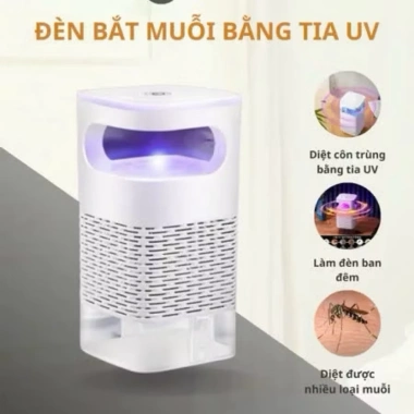 Đèn Bắt Muỗi UV Cao Cấp Loại 1+Nguồn – Giá 98.000₫, Diệt Muỗi Nhanh, Tiết Kiệm Điện