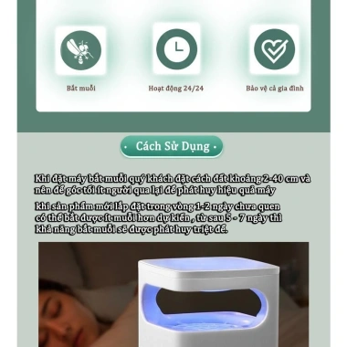 Đèn Bắt Muỗi UV - Máy bắt côn trùng với quạt, ánh sáng, Đèn Ngủ, chỉ 66.900₫