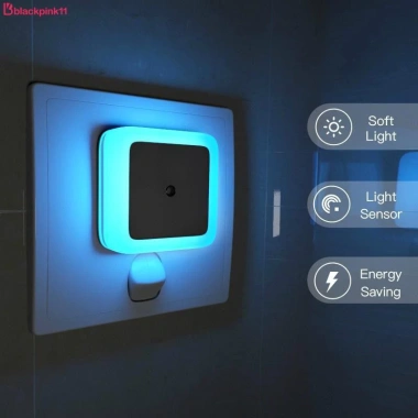 Đèn Cảm Biến Ánh Sáng Tự Động LED Ban Đêm - Đèn Ngủ Thông Minh Cho Cầu Thang, Phòng Ngủ - Màu Đen Pink - Giá Ưu Đãi 38.841₫