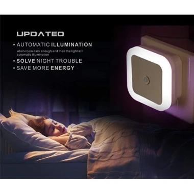 Đèn Cảm Biến Ánh Sáng Tự Động LED Ban Đêm - Đèn Ngủ Thông Minh Cho Cầu Thang, Phòng Ngủ - Màu Đen Pink - Giá Ưu Đãi 38.841₫ 5 Đèn Cảm Biến Ánh Sáng Tự Động LED Ban Đêm - Đèn Ngủ Thông Minh Cho Cầu Thang, Phòng Ngủ - Màu Đen Pink - Giá Ưu Đãi 38.841₫ 5