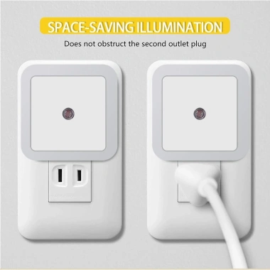 Đèn Cảm Biến Ánh Sáng Tự Động LED Ban Đêm - Đèn Ngủ Thông Minh Cho Cầu Thang, Phòng Ngủ - Màu Đen Pink - Giá Ưu Đãi 38.841₫