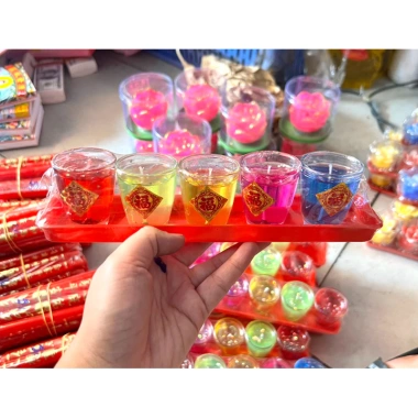 Đèn cầy 5 ly ngũ sắc - Ánh sáng đa màu, giá chỉ 39.000đ, giảm giá hấp dẫn 3