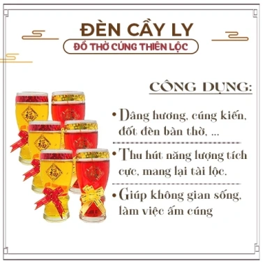 Đèn Cầy A18L Thiên Lộc Cao 14cm - Cháy liên tục 2 ngày, hộp 6 ly, giá ưu đãi 169k
