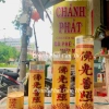 Đèn cầy bơ sáp thơm Malaysia cao cấp 1‑7 ngày, màu đỏ vàng, hương lâu dài