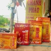 Đèn cầy bơ sáp thơm Malaysia cao cấp 1‑7 ngày, màu đỏ vàng, hương lâu dài 2