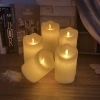 Đèn cầy điện tử vỏ nhựa kính 7.5cm Nến trang trí sự kiện spa giá 60.000 VND
