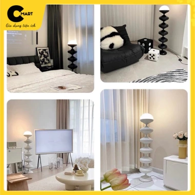 Đèn Cây Đứng CM21 Thiết Kế Thân Lượn Sóng, Đèn Sàn Hiện Đại Tối Giản – Giá 725.000₫ 6