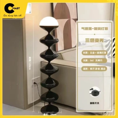 Đèn Cây Đứng CM21 Thiết Kế Thân Lượn Sóng, Đèn Sàn Hiện Đại Tối Giản – Giá 725.000₫ 10