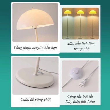 Đèn Cây Đứng Đèn Sàn Trang Trí Hình Nấm Bốn Màu CM17 - Giá Ưu Đãi 269k 6