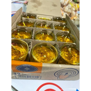 Đèn cầy ly rượu hộp 12 chiếc (6 cặp) đủ màu Giá ưu đãi 12,500 VND tiệc lễ hội