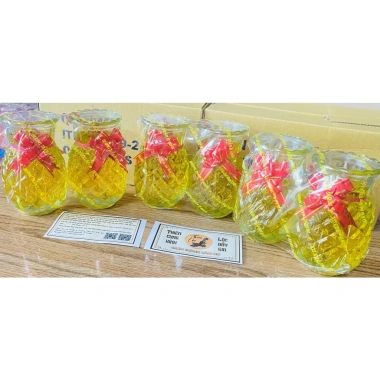 Đèn Cầy Ly Thơm Trung Cao 11,5cm Cặp 2 Ly Vàng Đỏ Sang Trọng - Nến Ly Cung Hỷ 1,5 ngày, Giá ưu đãi 60.000₫