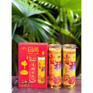 Đèn Cây Nến Bơ Cháy 3 Ngày Cặp - Độ Bền Cao, Sáng Rực, Giá Ưu Đãi 105k