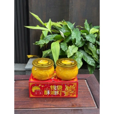 Đèn cầy nến bơ hình túi tiền – cháy 1‑3 ngày, set cặp giảm giá 159.000₫ 5