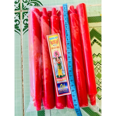 Đèn cầy nến thơm Quang Huy 1kg màu đỏ - Nhiều loại, giảm giá 45.000 VND 2