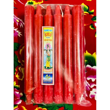 Đèn cầy nến thơm Quang Huy 1kg màu đỏ - Nhiều loại, giảm giá 45.000 VND 3