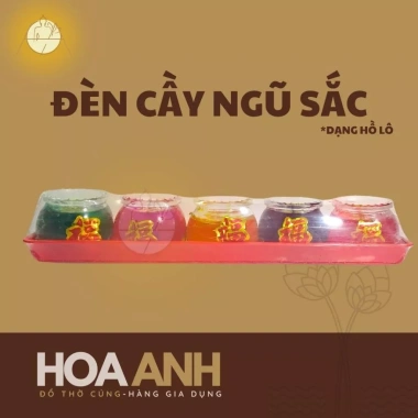 Đèn cầy ngũ sắc Thần Tài 5 ly - Giá rẻ 49.890đ, khuyến mãi siêu hot 3 Đèn cầy ngũ sắc Thần Tài 5 ly - Giá rẻ 49.890đ, khuyến mãi siêu hot 3