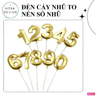 Đèn Cầy Nhũ Sinh Nhật - Nến Nhũ Lấp Lánh, Giá Chỉ 3.471 VND Giảm Đặc Biệt