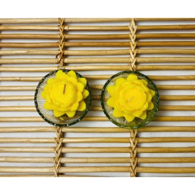 Đèn Cầy Sáp Ong Hình Hoa Sen, Phật Thủ, Quả Dứa - Độc Đáo, Tinh Tế, Giá chỉ 59.000 VND 2