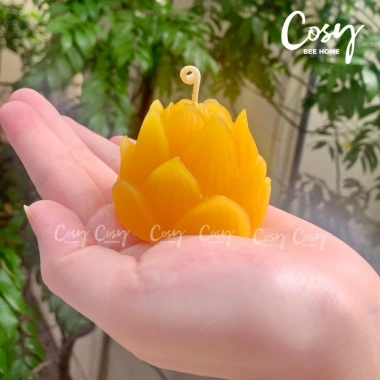 Đèn cầy sáp ong hoa Sen 5.5x4.5cm không khói, mùi mật ong, cháy 11-12h, Giá 82.000₫ 4 Đèn cầy sáp ong hoa Sen 5.5x4.5cm không khói, mùi mật ong, cháy 11-12h, Giá 82.000₫ 4