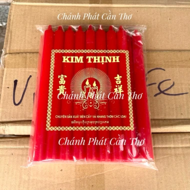 Đèn Cầy Sáp Thơm 18 Cây 1kg Cao 20cm Đường Kính 2cm Màu Đỏ Vàng Trắng Giá chỉ 98.000 VND