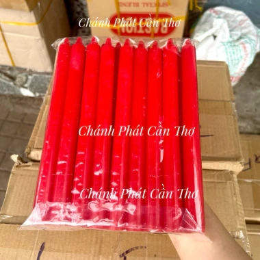 Đèn Cầy Sáp Thơm 18 Cây 1kg Cao 20cm Đường Kính 2cm Màu Đỏ Vàng Trắng Giá chỉ 98.000 VND