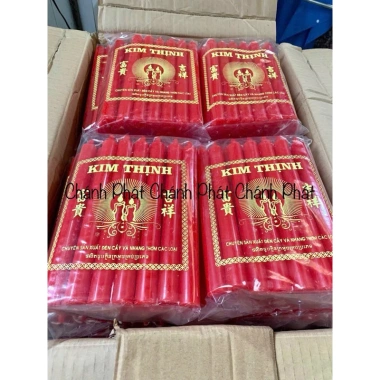Đèn Cầy Sáp Thơm 18 Cây 1kg Cao 20cm Đường Kính 2cm Màu Đỏ Vàng Trắng Giá chỉ 98.000 VND