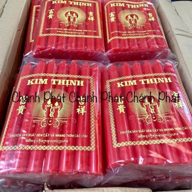 Đèn Cầy Sáp Thơm Loại 1 Đỏ Vàng 1kg - Giá 98.000đ, Chọn 12‑60 Cây 4