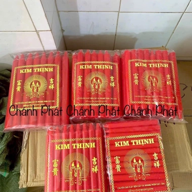 Đèn Cầy Sáp Thơm Loại 1 Đỏ Vàng 1kg - Giá 98.000đ, Chọn 12‑60 Cây 7