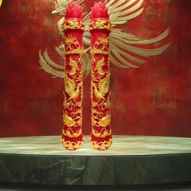 Đèn cầy thơm Long Phụng – Cặp song Long, song Phụng dâng phật, trang trí gia tiên 4 Đèn cầy thơm Long Phụng – Cặp song Long, song Phụng dâng phật, trang trí gia tiên 4