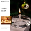 Đèn cầy thủy tinh trong suốt Handmade Guaguafufu - Chân nến mộc mạc, trang trí Giáng Sinh và bàn ăn 3