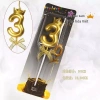 Đèn Cầy Vương Miện Nhũ Trang Trí Bánh – Nến Số Sinh Nhật Cao Cấp, Hoàn Hảo Bánh Kem – Giá 5.611 VND 5
