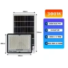Đèn Chống Chói Năng Lượng Mặt Trời 300W IP67 - Chống Nước Remote Bảo hành 12 Tháng