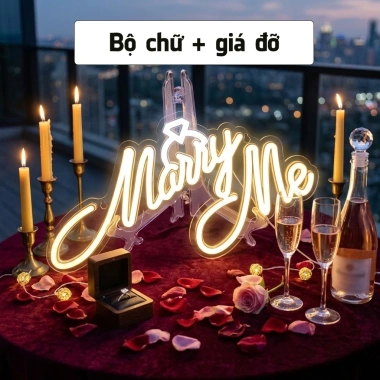 Đèn chữ LED Neon Marry Me DN535 – Đồ trang trí sự kiện, lời cầu hôn lãng mạn, chỉ 295.000₫