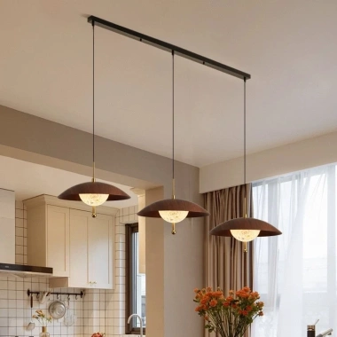 Đèn chùm cổ điển hạt óc chó - ánh sáng ấm áp cho phòng ăn, bếp, quán café, giá 528.000 VNĐ 9