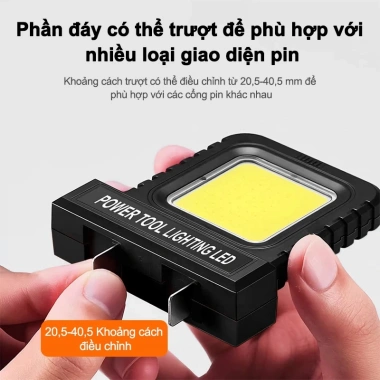 Đèn công cụ pin lithium chân cắm 20,5-40,5mm điều chỉnh, tương thích nhiều loại pin, giảm giá 99.000₫ 4 Đèn công cụ pin lithium chân cắm 20,5-40,5mm điều chỉnh, tương thích nhiều loại pin, giảm giá 99.000₫ 4