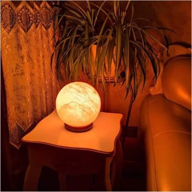 Đèn đá muối hình cầu phong thủy - Thu hút tài lộc, xông tinh dầu, ưu đãi 319.000₫ 4