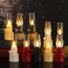 Đèn Dầu Cổ Điển Dùng Pin, Đèn Thờ Trang Trí, Giá Ưu Đãi 34.5k 6