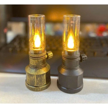 Đèn Dầu Pin Cổ Điển - Hoạt Động Bằng Pin, Trang Trí Bàn Thờ, Chỉ 49.000 VND