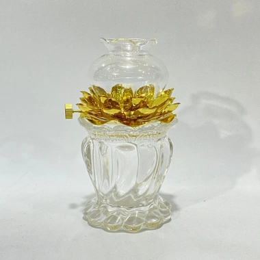 Đèn dầu thờ cúng hoa sen 033 cao 15cm - Giá chỉ 89.000₫, chất liệu bền, thiết kế tinh tế 8