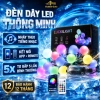 Đèn Dây Led LUCKILIGHT 10m 16 Triệu Màu Nháy Nhạc App Chống Nước Tết Noel 100k