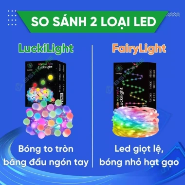 Đèn Dây Led LUCKILIGHT 10m 16 Triệu Màu Nháy Nhạc App Chống Nước Tết Noel 100k 3 Đèn Dây Led LUCKILIGHT 10m 16 Triệu Màu Nháy Nhạc App Chống Nước Tết Noel 100k 3