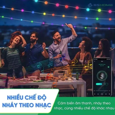 Đèn Dây Led LUCKILIGHT 10m 16 Triệu Màu Nháy Nhạc App Chống Nước Tết Noel 100k
