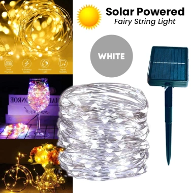 Đèn dây LED năng lượng mặt trời chống nước 8 chế độ Giáng sinh - 55.000₫